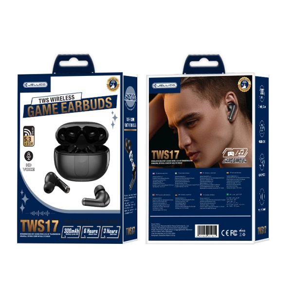 JELLICO wireless earphones TWS17 Black