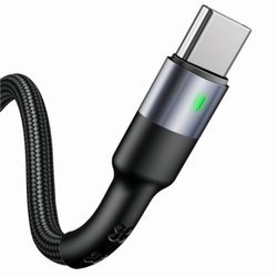USAMS U26 CABLE TYP-C 1M 2A FAST CHARGING BLACK