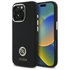 Guess GUHCP16LM4DGPK iPhone 16 Pro 6.3"  czarny/black hardcase Silicone Logo Strass 4G