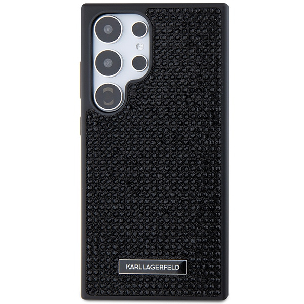 Etui Karl Lagerfeld Rhinestone Metal Logo na Samsung Galaxy S24 Ultra - czarne