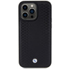 Etui BMW Leather Diamond Pattern na iPhone 15 Pro - czarne
