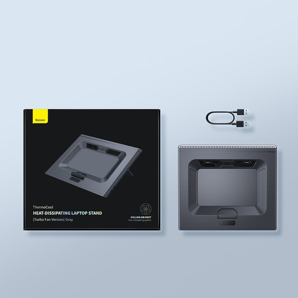 Baseus podstawka chłodząca do laptopa pod USB do 21" szary (LUWK000013)