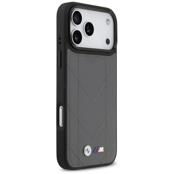 Etui BMW M Quilted Logo MagSafe do       iPhone 17 Pro Max antracyt