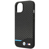 Etui BMW Leather Carbon na iPhone 14 - czarne