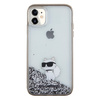 Etui Karl Lagerfeld Liquid Glitter Choupette na iPhone 11 / Xr - przezroczyste