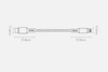 Baseus CATLGD-A01 Lightning - USB-C PD 20W 480Mb/s 2m cable - black