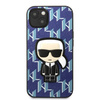 KARL LAGERFELD KLHCP13MPMNIKBL IPHONE 13 / 14 / 15 6,1" HARDCASE NIEBIESKI/BLUE MONOGRAM IKONIK PATCH