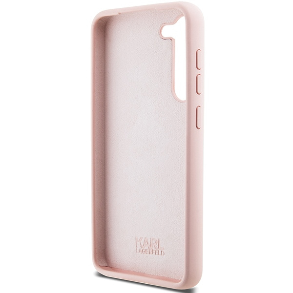 KARL LAGERFELD KLHCS24MSMHCNPP S24+ S926 RÓŻOWY/PINK SILICONE CHOUPETTE METAL PIN