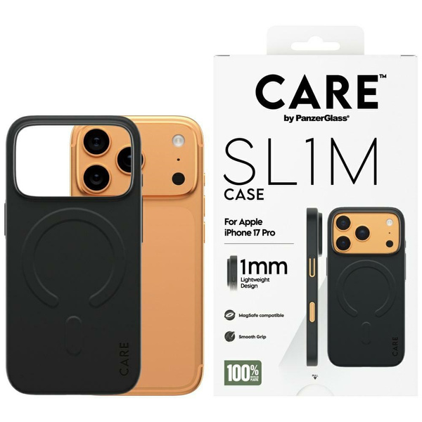 Etui CARE by PanzerGlass SL1M MagSafe do iPhone 17 Pro czarny