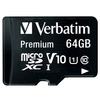 Verbatim Karta microSDXC 64GB V10+ adapter czarny/black 44084