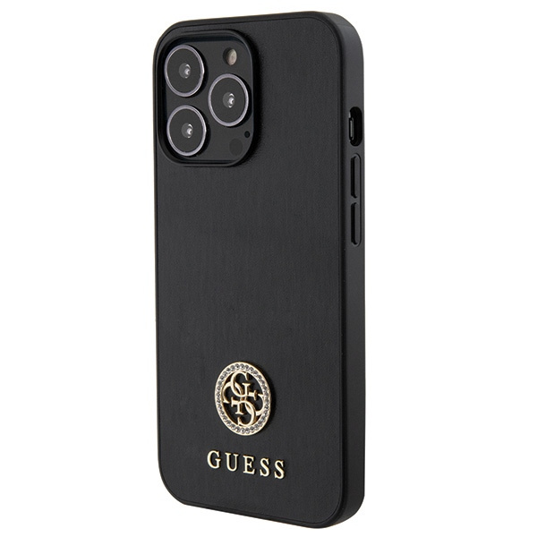 Guess GUHCP13LPS4DGPK iPhone 13 Pro 6.1" czarny/black hardcase Strass Metal Logo