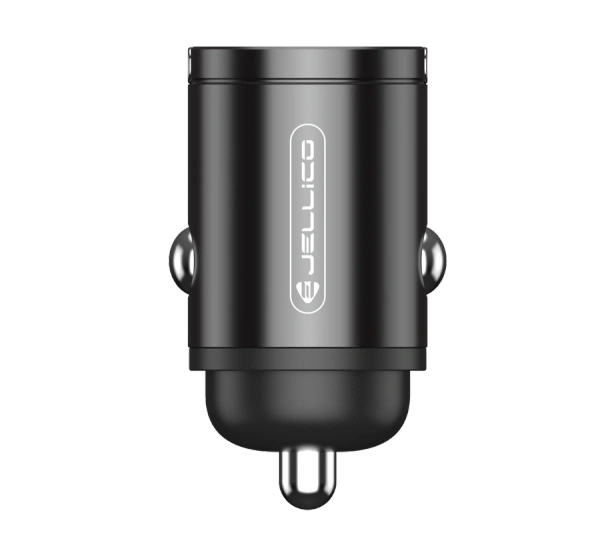 JELLICO car charger F19 PD 30W 1xUSB-C + 1xUSB QC3.0 Black