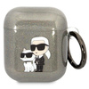 Karl Lagerfeld KLA2HNKCTGK Airpods 1/2 cover black/black Gliter Karl&amp;Choupette