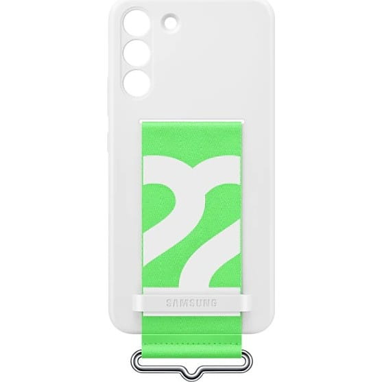 CASE SILICONE COVER STRAP SAMSUNG GALAXY S22 PLUS WHITE BOX