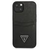 Guess GUHCP13MPSATPK iPhone 13 / 14 / 156.1" czarny/black hardcase SaffianoTriangle Logo Cardslot