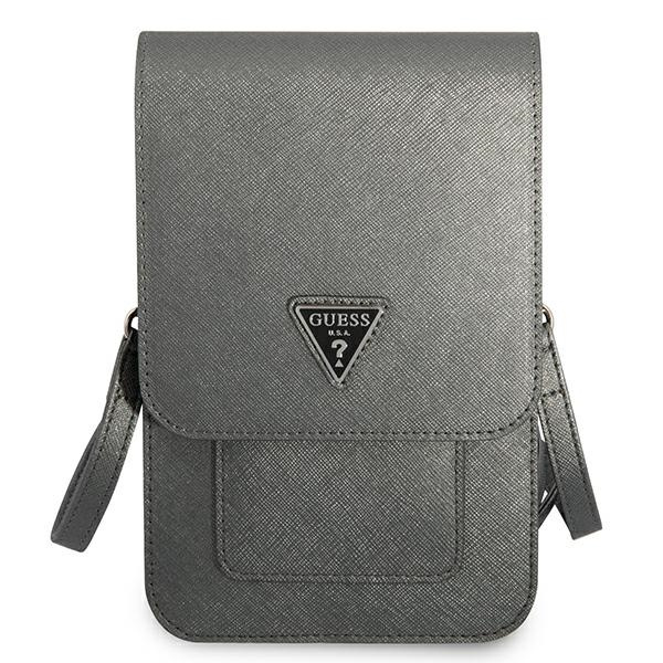 Guess Torebka GUWBSATMGR szary/greySaffiano Triangle