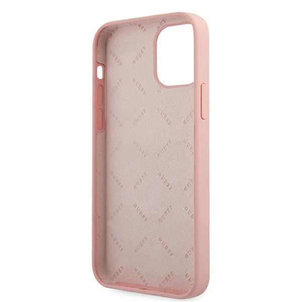 Guess GUHCP12SLSVSPG iPhone 12 mini5,4" różowo zielony/green pink hardcase Silicone Vintage