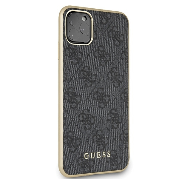 Guess GUHCN65G4GG iPhone 11 Pro Maxszary/grey hard case 4G Collection
