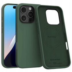 Spacecase Etui Pure Mag iPhone 16 Pro dark green