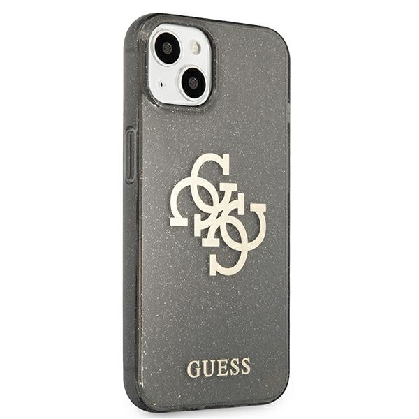 Guess GUHCP13SPCUGL4GBK iPhone 13 mini5,4" czarny/black hard case Glitter 4G Big Logo