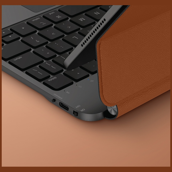 Etui UNIQ Venno Pro Magnetic Smart       z klawiaturą do iPad Pro 11" M4 caramel