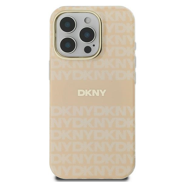 DKNY DKHMP16XHRHSEP iPhone 16 Pro Max    6.9" różowy/pink hardcase Repeat Texture Pattern With Stripe MagSafe