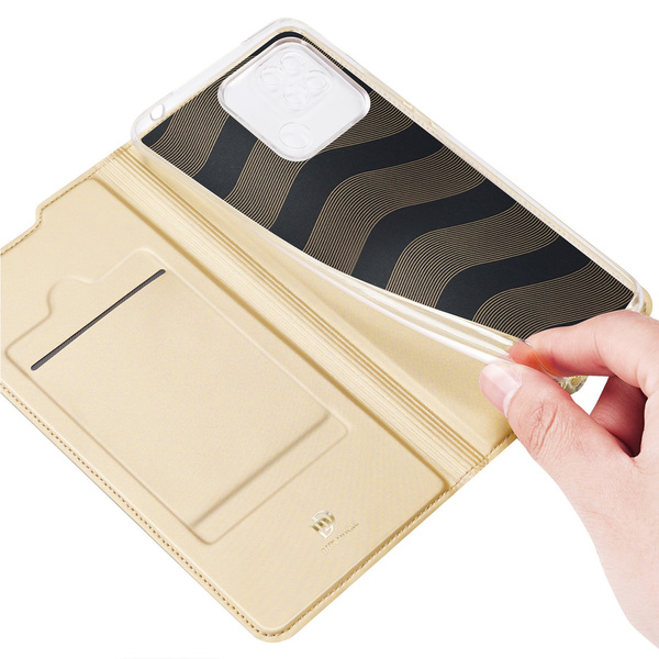 Dux Ducis Skin Pro etui z klapką Xiaomi Redmi 10C złoty