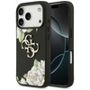 Etui Guess Grained Roses & Big 4G Logo   do iPhone 17 Pro czarny