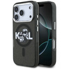 Etui Karl Lagerfeld IML Glitter Karl &   Choupette Sketch Logo MagSafe do iPhone 17 Pro czarny