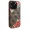 Guess GUHMP16LP4ROPEMCW iPhone 16 Pro    6.3" brązowy/brown hardcase 4G Flowers Print MagSafe