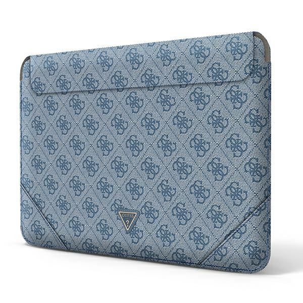 Guess Sleeve GUCS14P4TB 14" niebieski/blue 4G Uptown Triangle logo