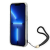 Guess GUOHCP14SHFLSB iPhone 14 / 15 / 13 6.1" niebieski/blue hardcase Flower Strap