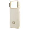 Etui Guess Grained Strass Logo MagSafe   do iPhone 17 Pro Max beżowy