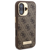 Guess GUHMP16MU4GPRW iPhone 16 Plus 6.7" brązowy/brown hardcase 4G Logo Plate MagSafe