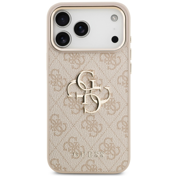 Etui Guess 4G Big 4G Classic Logo do     iPhone 17 Pro Max różowy złoty