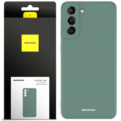 Spacecase Etui Silicone Case Galaxy S21 dark green