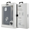 Karl Lagerfeld Crossbody Saffiano Metal Pin Karl & Choupette case for iPhone 15 - black
