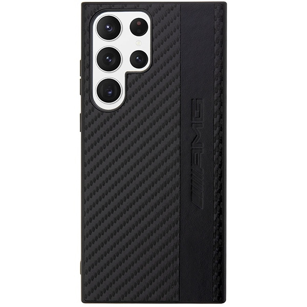 Etui AMG Carbon Stripe&Embossed na Samsung Galaxy S23 Ultra - czarne
