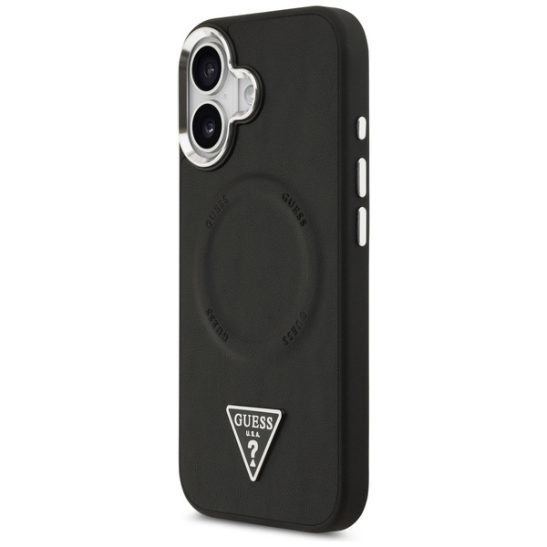 Etui Guess Triangle Logo MagSafe do      iPhone 17 czarny