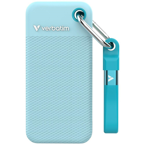 Dysk Zewnętrzny Verbatim Pocket SSD 1TB  USB-C 3.2 gen.2 czarny-polarny niebieski 32324