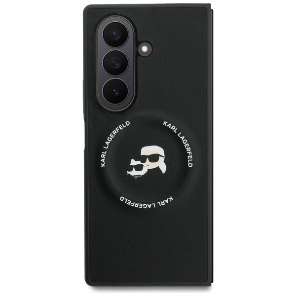 Etui Karl Lagerfeld Karl&Choupette Logo  MagSafe do Samsung Galaxy Z Fold7 czarny