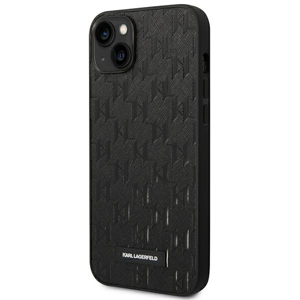 Karl Lagerfeld KLHCP14MSAKLHPK iPhone 14 Plus 6.7 "hardcase black / black Saffiano Mono Metal Logo
