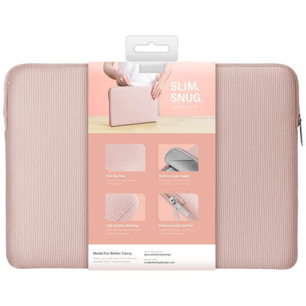 Torba na laptopa UNIQ Cyprus Ridge       Edition Laptop Sleeve 14" water-resistant neoprene różowy