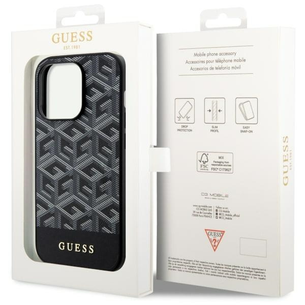Guess GUHMP14XHGCFSEK iPhone 14 Pro Max6.7" czarny/black hardcase GCube Stripes MagSafe