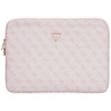 Torba Guess Sleeve 14" 4G Zipper Pocket  Triangle Logo różowy