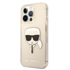 KARL LAGERFELD KLHCP13XKHTUGLGO IPHONE 13 PRO MAX 6.7 "GOLD/GOLD HARDCASE GLITTER KARL`S HEAD