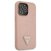 Guess GUHCP13LPSATLP iPhone 13 Pro/ 13 6,1" różowy/pink hardcase SaffianoTriangle Logo