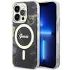 Guess GUHMP14LHTMRSK iPhone 14 Pro 6.1"czarny/black hardcase Golden Marble MagSafe