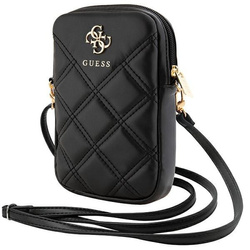 Guess Torebka GUWBZPSQSSGKczarny/black Zip Quilted 4G