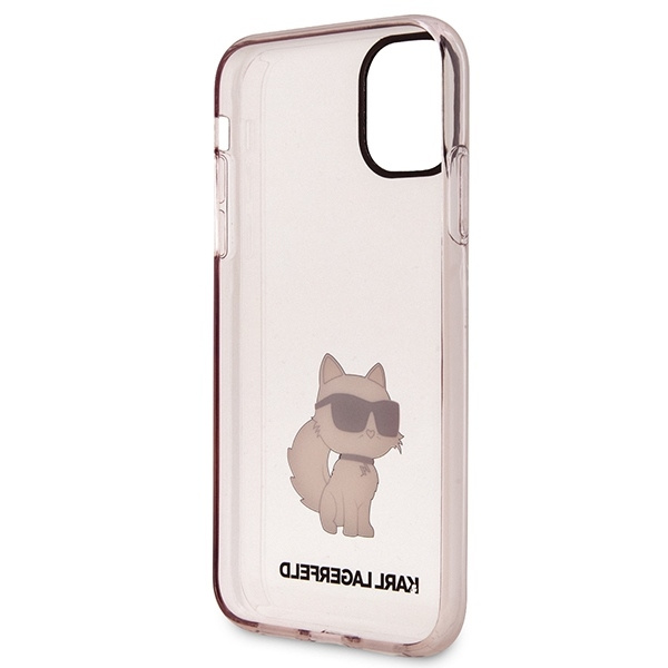 Etui Karl Lagerfeld Ikonik Choupette na iPhone 11 / Xr - różowe